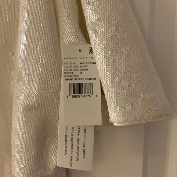 Aidan Mattox sequined romper size 8 NWT - Picture 5 of 5